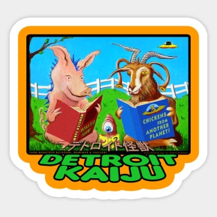 Farm Monsters BUTAPANK, WAMUBUR & YAGIZOR - art from my Detroit Little Library Sticker